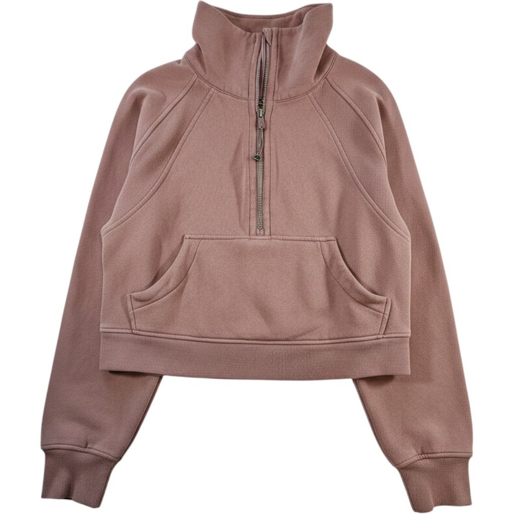 Lululemon Scuba Oversized Half Zip Hoodie XS/S Women Pink Pullover